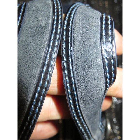 Coach Soho Midnight Blue Tweed & Suede Leather Sequin East West Satchel 10071 - Picture 13 of 16